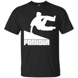 Parkour T Shirt Parkour T-Shirt Free Running Tee Athlete_Black