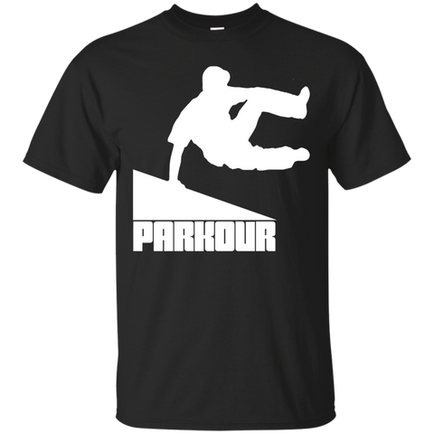Parkour T Shirt Parkour T-Shirt Free Running Tee Athlete_Black