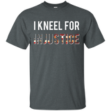 I Kneel For Injustice American National Anthem Protest Tee_black=