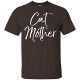 Cat Mother Shirt Fun Cute Mom Feline Tee_black