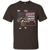 Dab Fidget Spinner Camo Veteran Mom Shirt For Son & Daughter_navy