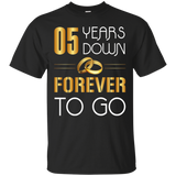 05 Years Down, Forever To Go Couple Anniversary T-shirt_black