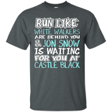 Women's Run Like White Walkers Are Behind You T-Shirt_Black