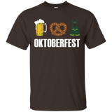 Oktoberfest Beer Pretzel Lederhosen Germany T-Shirt_Black
