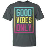 Good Vibes Only T-shirt Positive Inspirational Saying_black=