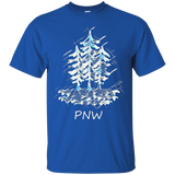 Womens Pacific Northwest PNW T-Shirt ~ Mid Winter Frost~_Black