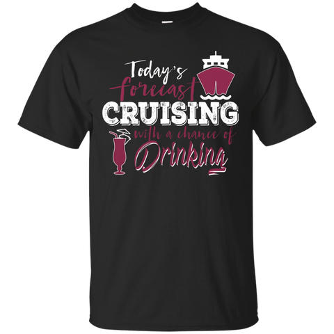 Today's Forecast Cruising with a Chance of Drinking T-Shirt_Black