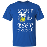 Screw It! It's Beer O'clock Shirt for Beer Lovers T-Shirt_Navy
