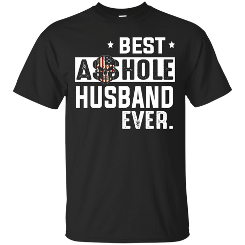 Best Asshole Husband Ever Funny T-shirt_black=