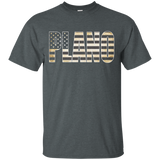 Straight Outta Plano US Flag Patriotic T-shirt_Black