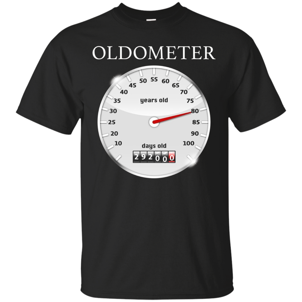 Oldometer 80 Years Old T-shirt Made In 1937 Birthday Gift_black=