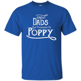 Great Dads Get Promoted To Poppy - Funny Grandfather Shirt_black=