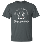 The World's Greatest Dog Grandma T Shirt, I Love My Dog Gift_Black