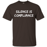 Silence is Compliance Anti Nazi Anti Trump T-shirt_Black