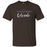 Colorado Heart Line Tshirt_black