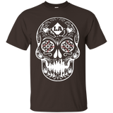 Dia De Los Muertos Sugar Skull La Los Angeles Tee Shirt_black