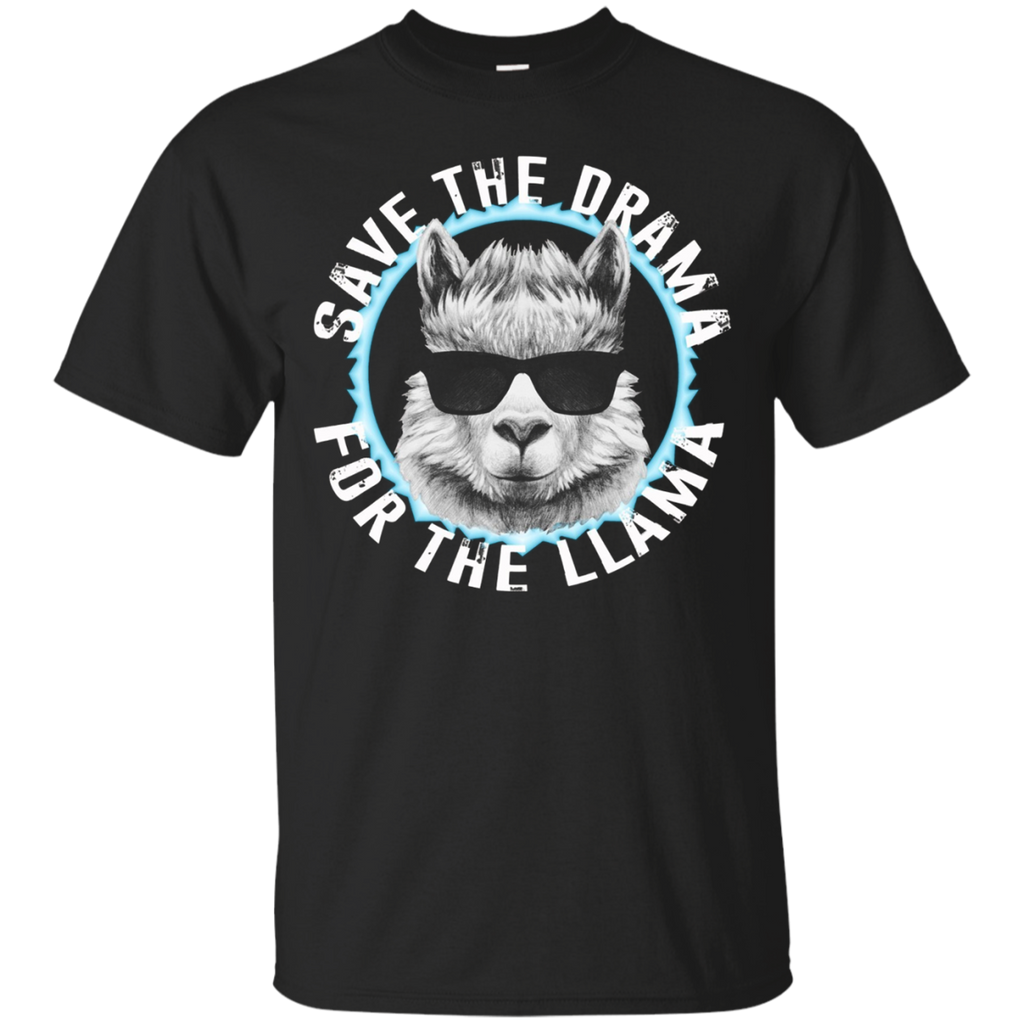 Save the Drama For the Llama T-Shirt_Black
