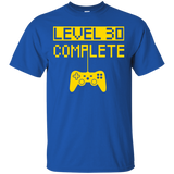 Level 30 Complete Funny Video Games 30th Birthday Gift Shirt