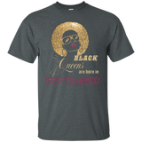 Women's Women's Black Queens Are Born In September - Birthday TShirt_Black