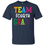 Team Fourth Grade Teacher Education T-Shirt_Black