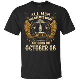 The Best Are Born On October 6th T-Shirt Libra Zodiac_Black