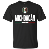 Michoacan Mexico T-shirt Mexican Flag Tee Souvenir Travel_Black