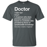 Doctor Definition T-shirt Funny Medical Work Gift Tee_black=