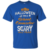School Counselor Halloween Costume Gift Tshirt_Black