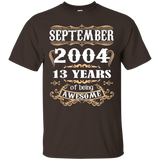 September 2004 - 13th Birthday Gifts Funny Tshirt_Black