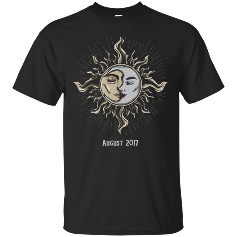 Total Eclipse TShirt Nostalgic August 21 Total Solar Eclipse_Black