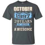 October 1997 - 20th Birthday Funny Tshirt_black=