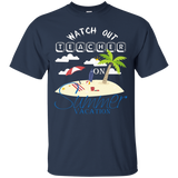 Watch out teacher on summer vacation T-shirt_Black