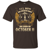 The Best Are Born On October 11th T-Shirt Libra Zodiac_Black