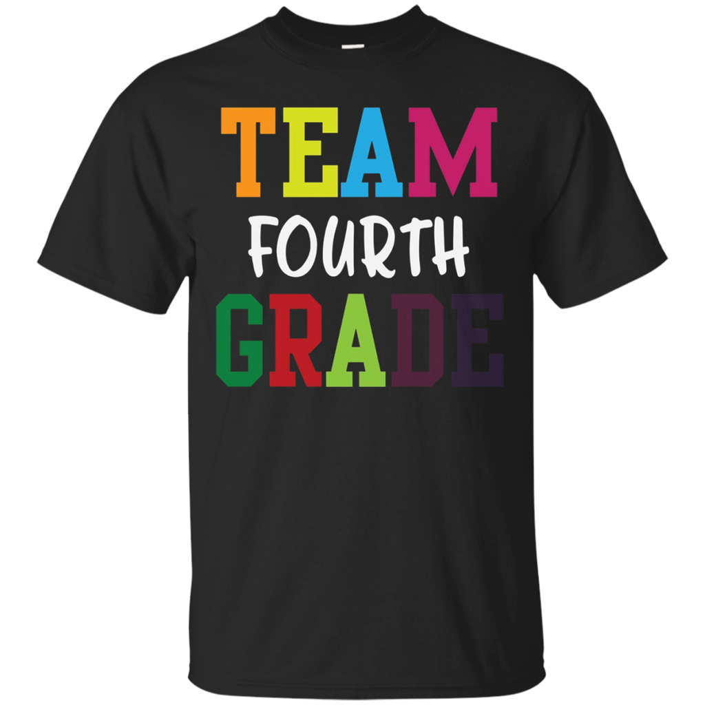 Team Fourth Grade Teacher Education T-Shirt_Black