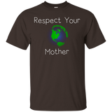 Respect Your Mother Earth Day Funny Environmental T Shirt_Black