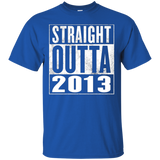 Kids 3rd Birthday Gift T-shirt Straight Outta 2013 For Kids_black=