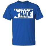 Texas Made Lone Star License Plate T-Shirt_Black