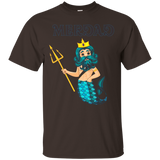 Mermaid Daddy Short Sleeve T-Shirt Halloween Costume_Black