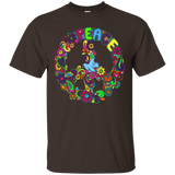 PEACE SIGN - CLASSIC FIT HIPPIE T SHIRT_Black