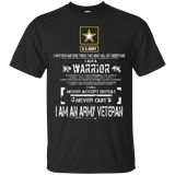 I Am An Army Veteran Tshirt_black