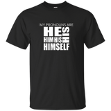 My Pronouns Are His Shirt - LGBT Trans Pride Shirt_Black