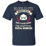 Sweat Dries Blood Clots Postal Worker T Shirt_Black