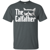 The Catfather T-Shirt Funny Gift Shirt for Cat Daddy_Black