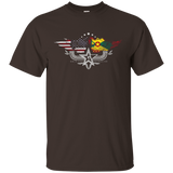 Grenadian American Flag T Shirt. Grenada National Flag Shirt_black
