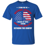 I Stand For The National Anthem - Veteran Pride T-shirt_black