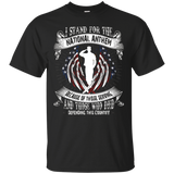 I Stand For The National Anthem - Veteran's Day T-shirt_black