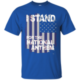 I Stand For The National Anthem Tshirt Distressed Usa Flag_black