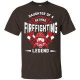 Daughter Of A Retired Firefighting Legend T-shirt_black