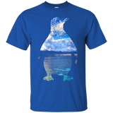 Ocean Colors Penguin Cool Bird Animal Lover Penguin T-Shirt_Black