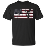 American Flag Cheerleading Cheer Patriotic Usa T-shirt_black